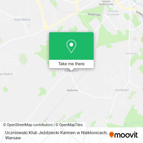 Uczniowski Klub Jeździecki Karmen w Niekłonicach map