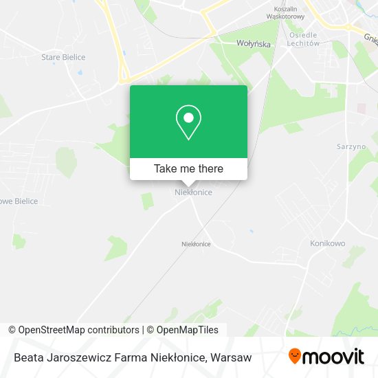 Beata Jaroszewicz Farma Niekłonice map