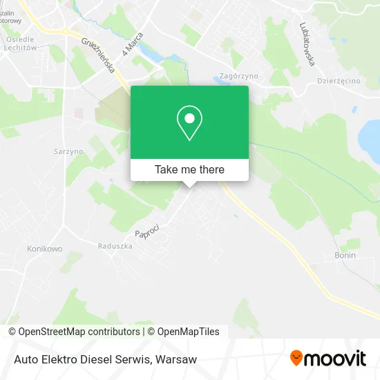 Карта Auto Elektro Diesel Serwis