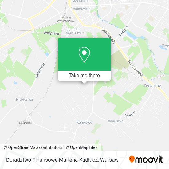 Doradztwo Finansowe Marlena Kudłacz map