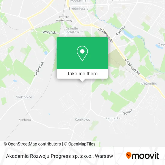 Карта Akademia Rozwoju Progress sp. z o.o.