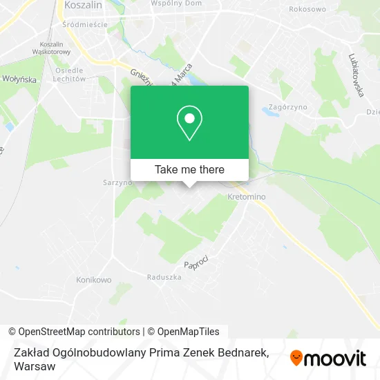 Zakład Ogólnobudowlany Prima Zenek Bednarek map