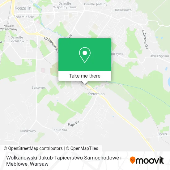 Wołkanowski Jakub-Tapicerstwo Samochodowe i Meblowe map
