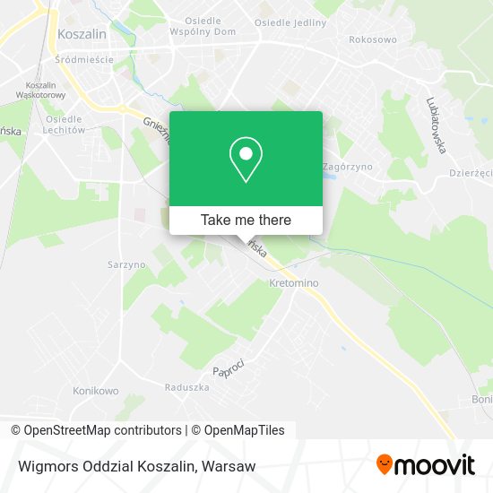 Wigmors Oddzial Koszalin map