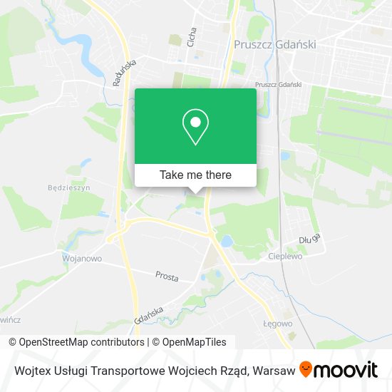 Wojtex Usługi Transportowe Wojciech Rząd map