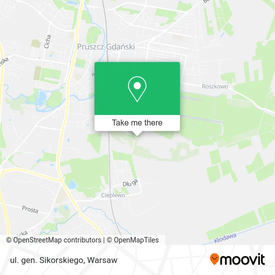 Карта ul. gen. Sikorskiego