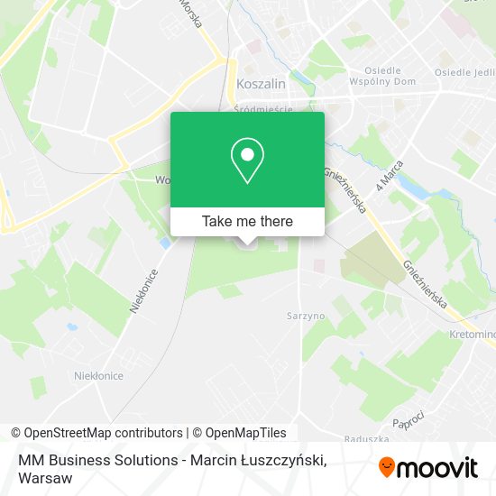 MM Business Solutions - Marcin Łuszczyński map