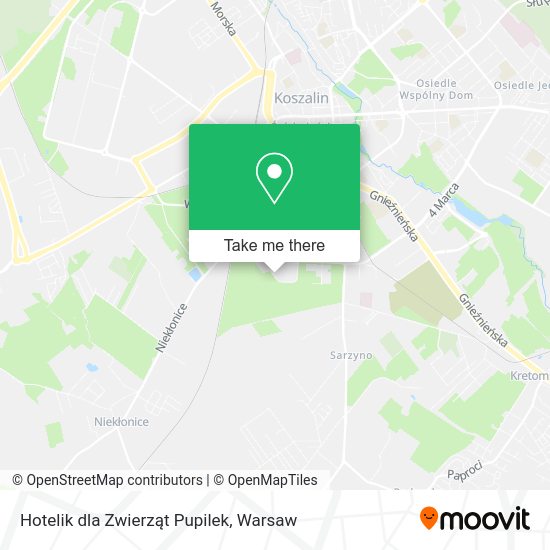 Hotelik dla Zwierząt Pupilek map