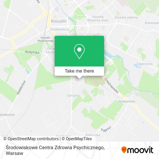 Środowiskowe Centra Zdrowia Psychicznego map