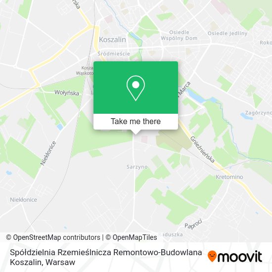 Spółdzielnia Rzemieślnicza Remontowo-Budowlana Koszalin map