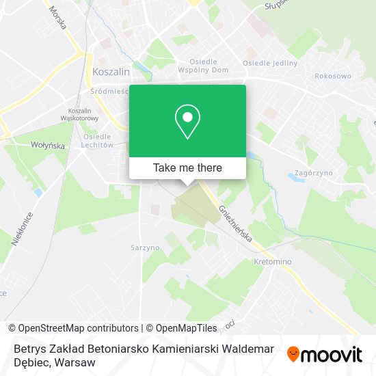 Betrys Zakład Betoniarsko Kamieniarski Waldemar Dębiec map