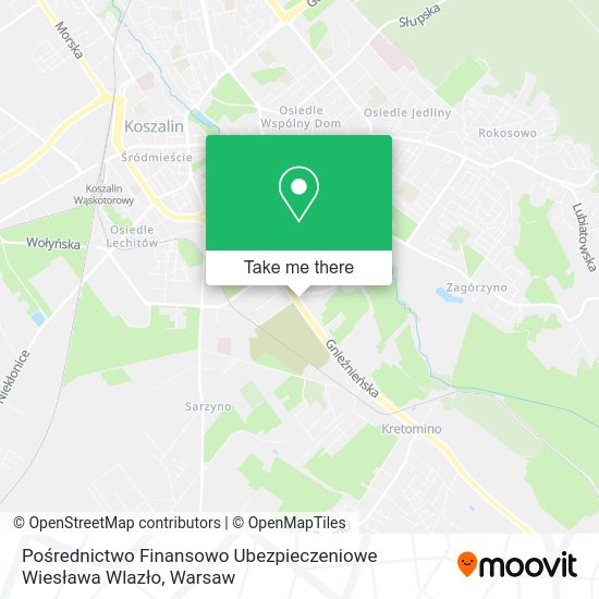 Pośrednictwo Finansowo Ubezpieczeniowe Wiesława Wlazło map