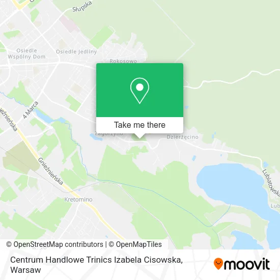 Карта Centrum Handlowe Trinics Izabela Cisowska