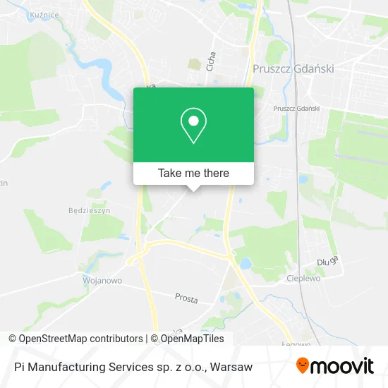 Карта Pi Manufacturing Services sp. z o.o.
