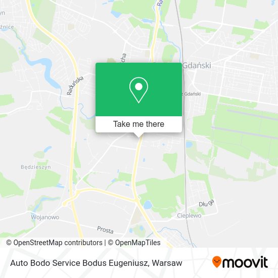 Карта Auto Bodo Service Bodus Eugeniusz