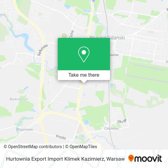 Карта Hurtownia Export Import Klimek Kazimierz