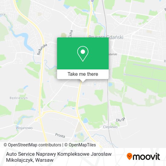 Карта Auto Service Naprawy Kompleksowe Jarosław Mikołajczyk