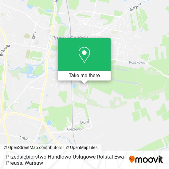 Przedsiębiorstwo Handlowo-Usługowe Rolstal Ewa Preuss map