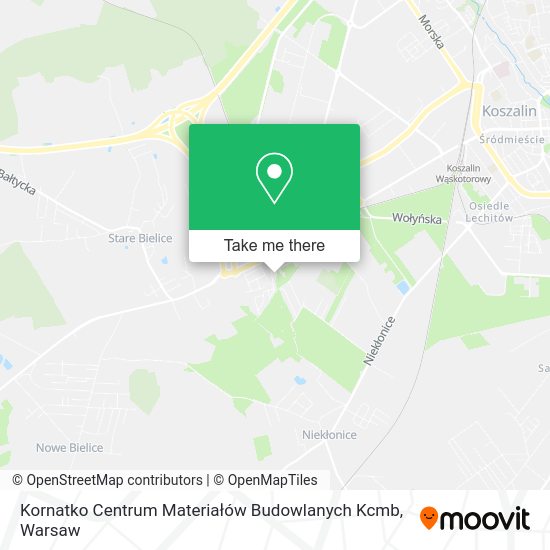 Kornatko Centrum Materiałów Budowlanych Kcmb map