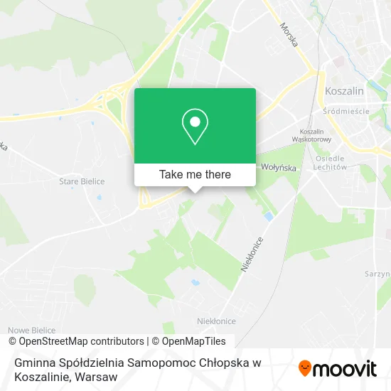 Карта Gminna Spółdzielnia Samopomoc Chłopska w Koszalinie
