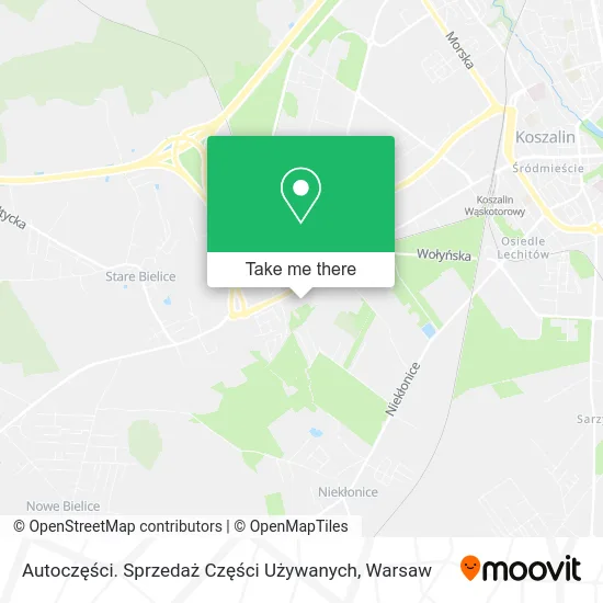 Карта Autoczęści. Sprzedaż Części Używanych