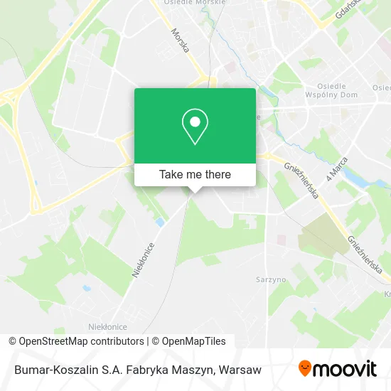 Bumar-Koszalin S.A. Fabryka Maszyn map