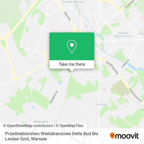 Przedsiebiorstwo Wielobranzowe Delta Bud Bis Leslaw Szot map