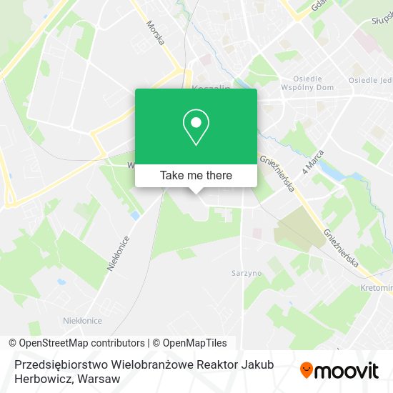 Przedsiębiorstwo Wielobranżowe Reaktor Jakub Herbowicz map