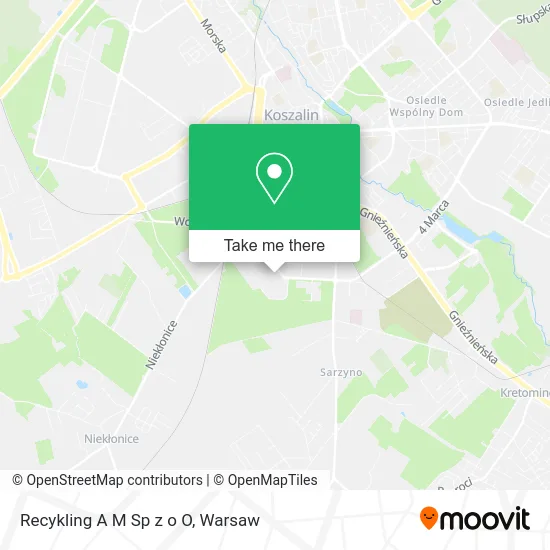 Карта Recykling A M Sp z o O