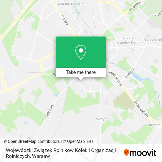 Wojewódzki Związek Rolników Kółek i Organizacji Rolniczych map