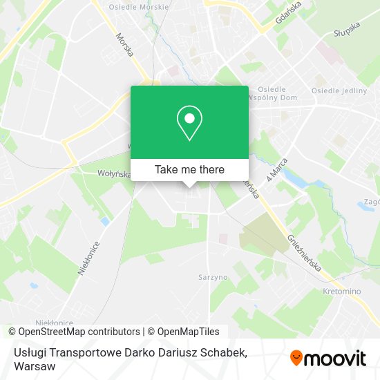 Usługi Transportowe Darko Dariusz Schabek map