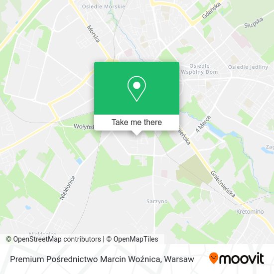 Premium Pośrednictwo Marcin Woźnica map