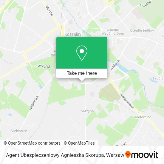 Agent Ubezpieczeniowy Agnieszka Skorupa map