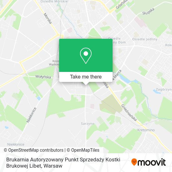 Brukarnia Autoryzowany Punkt Sprzedaży Kostki Brukowej Libet map