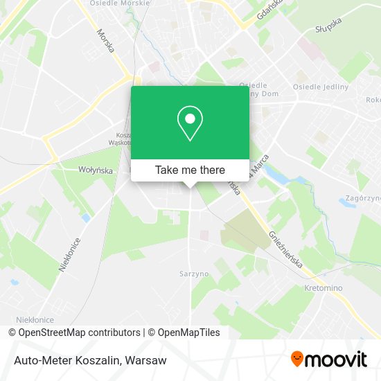 Auto-Meter Koszalin map