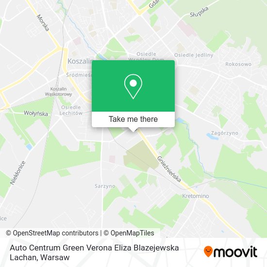 Auto Centrum Green Verona Eliza Blazejewska Lachan map