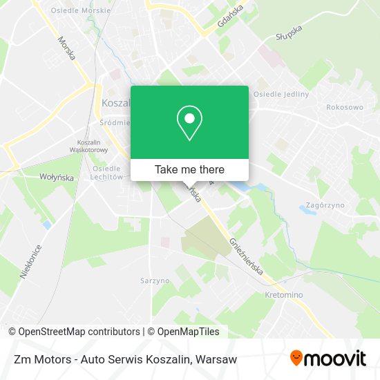 Zm Motors - Auto Serwis Koszalin map