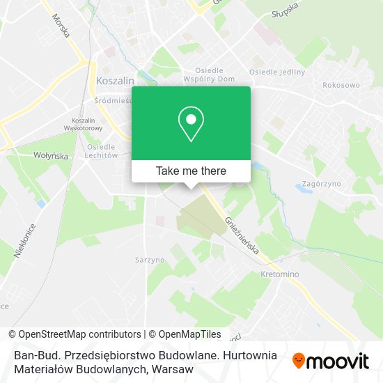 Ban-Bud. Przedsiębiorstwo Budowlane. Hurtownia Materiałów Budowlanych map