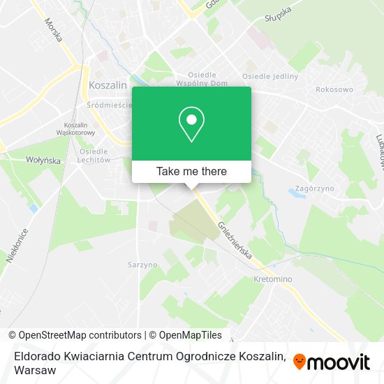 Карта Eldorado Kwiaciarnia Centrum Ogrodnicze Koszalin