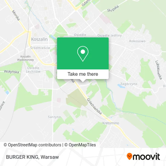 Карта BURGER KING