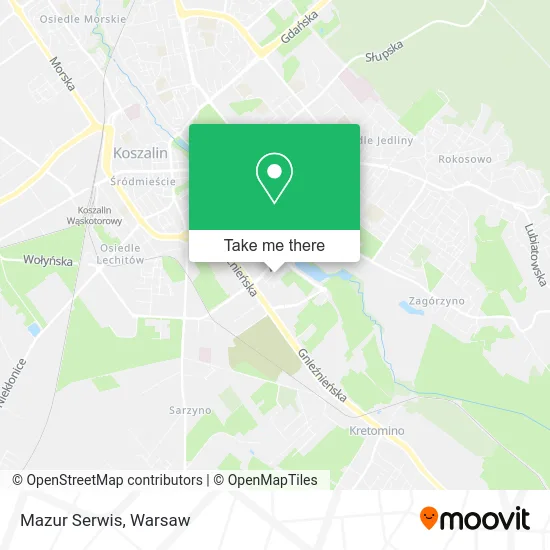 Mazur Serwis map