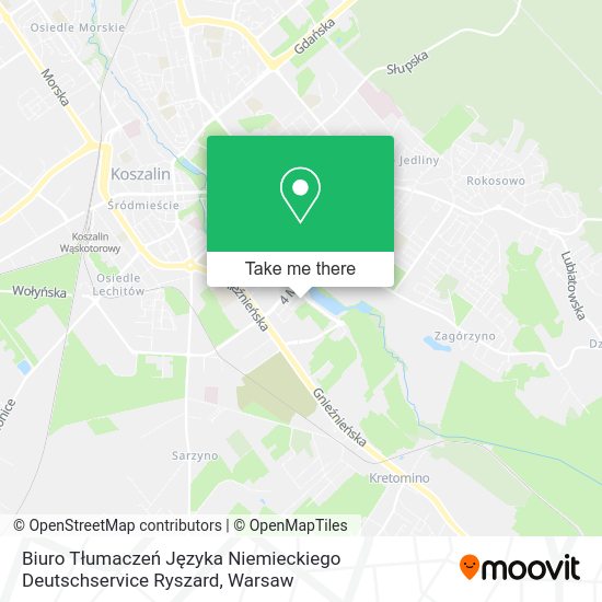 Biuro Tłumaczeń Języka Niemieckiego Deutschservice Ryszard map