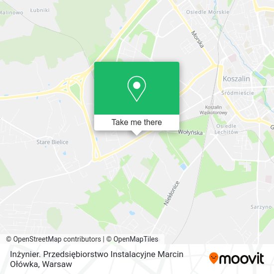 Inżynier. Przedsiębiorstwo Instalacyjne Marcin Ołówka map