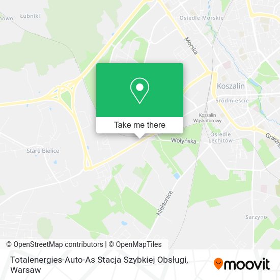 Totalenergies-Auto-As Stacja Szybkiej Obsługi map