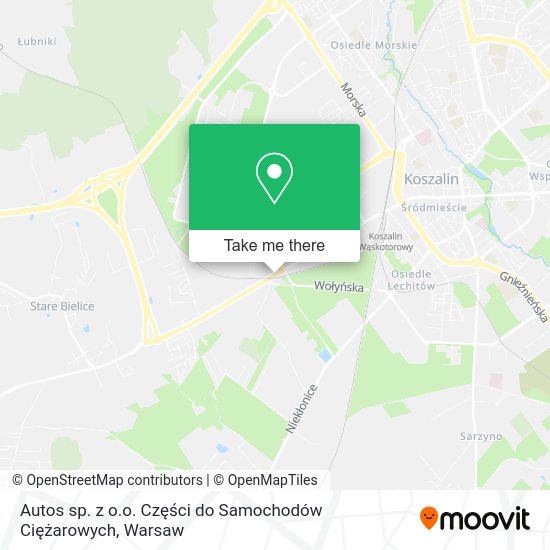 Autos sp. z o.o. Części do Samochodów Ciężarowych map