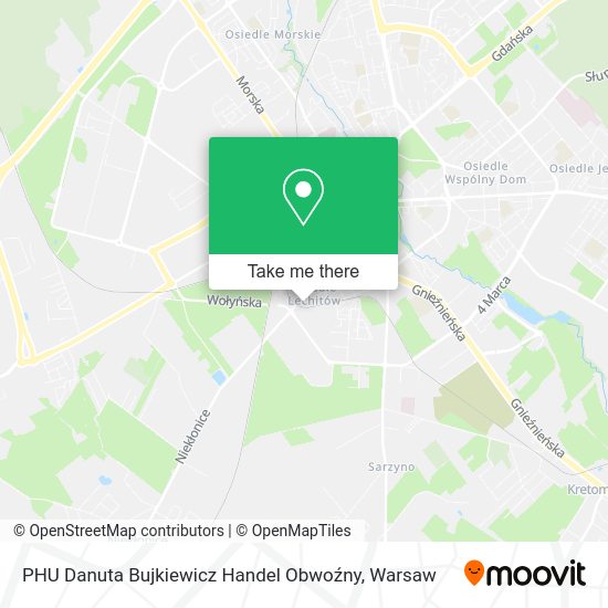 PHU Danuta Bujkiewicz Handel Obwoźny map