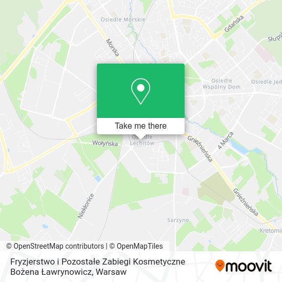 Fryzjerstwo i Pozostałe Zabiegi Kosmetyczne Bożena Ławrynowicz map