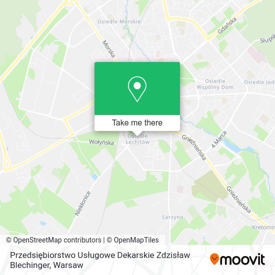 Przedsiębiorstwo Usługowe Dekarskie Zdzisław Blechinger map