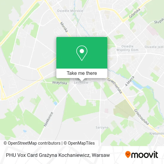 Карта PHU Vox Card Grażyna Kochaniewicz