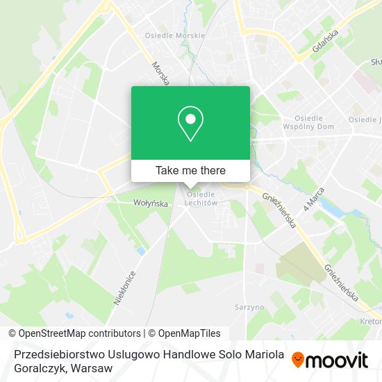 Przedsiebiorstwo Uslugowo Handlowe Solo Mariola Goralczyk map